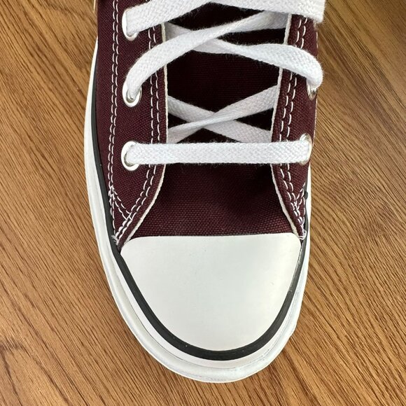 ❤️Converse Chuck Taylor Lugged Heel Platform Hi 7.5 Women Shoes Burgundy A09401C - Picture 12 of 14